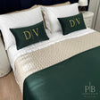 Peseira Dupla Veludo Verde-Escuro